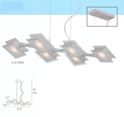 Lite Source Inc Fadri  6 Light Ceiling Lamp 